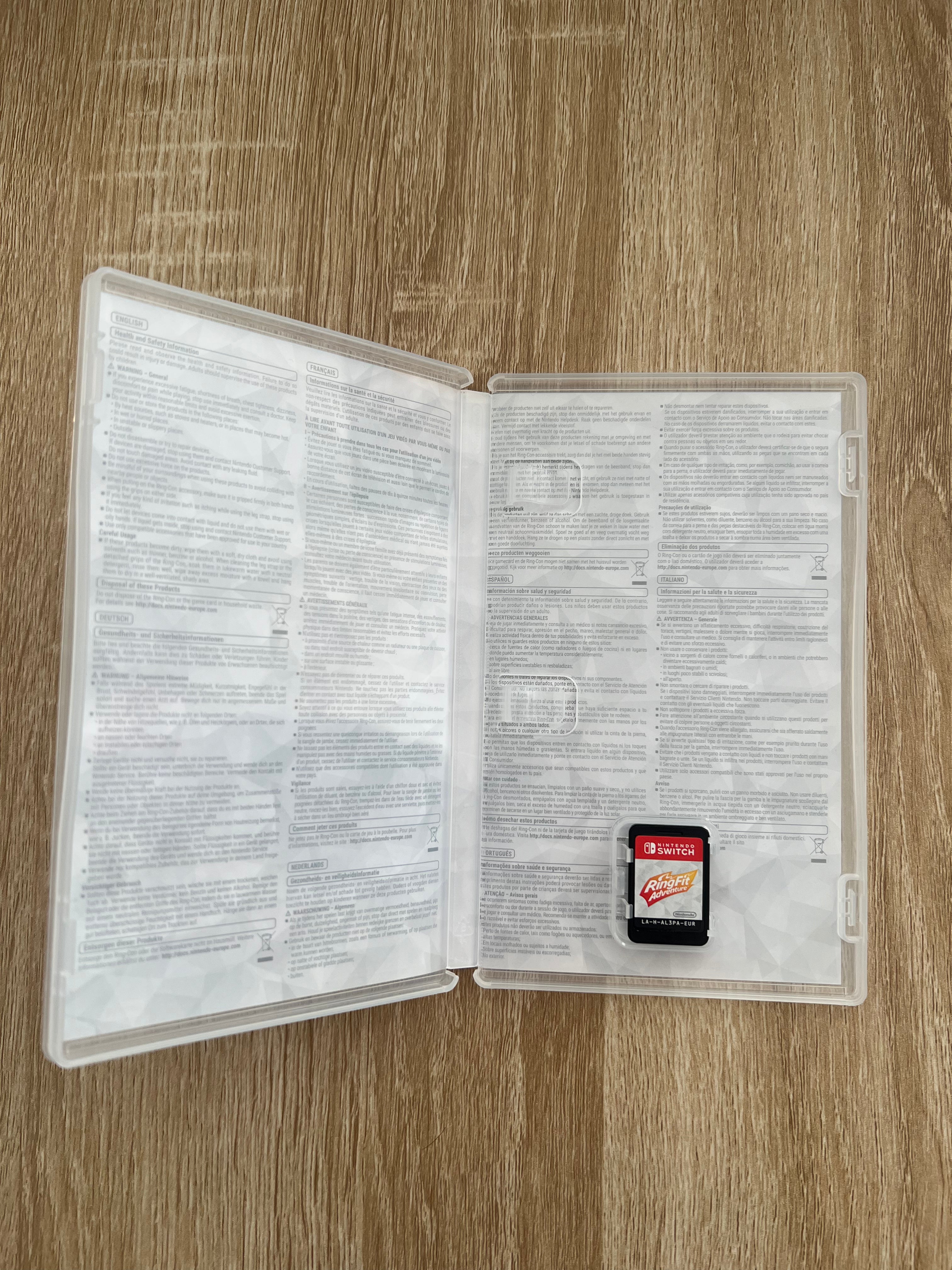 Ring fit adventure + accessoires (nintendo switch)