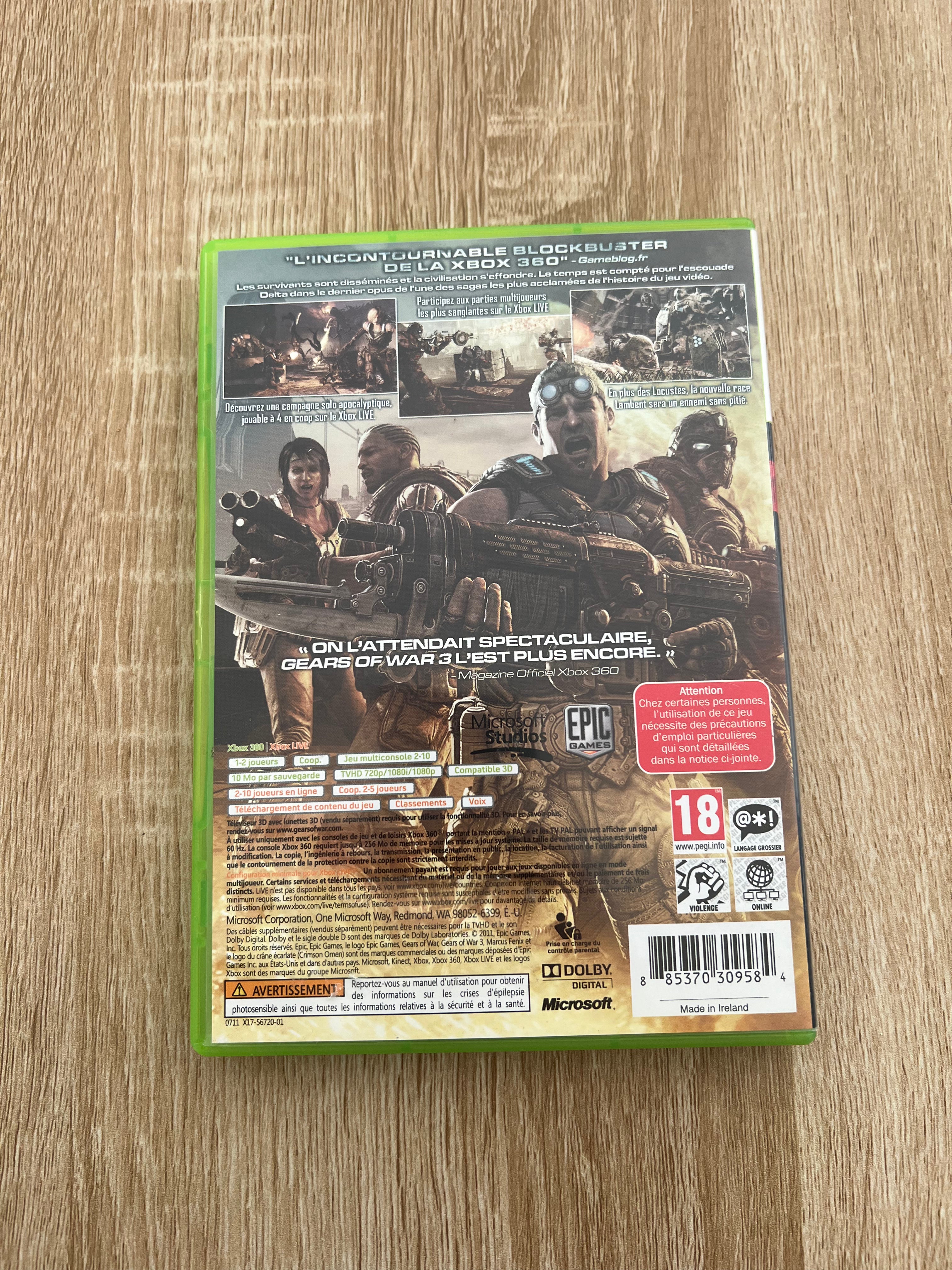 Gears of war 3 (Xbox 360)