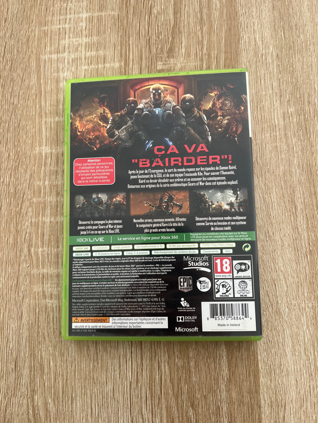 Gears of war judgment (Xbox 360)