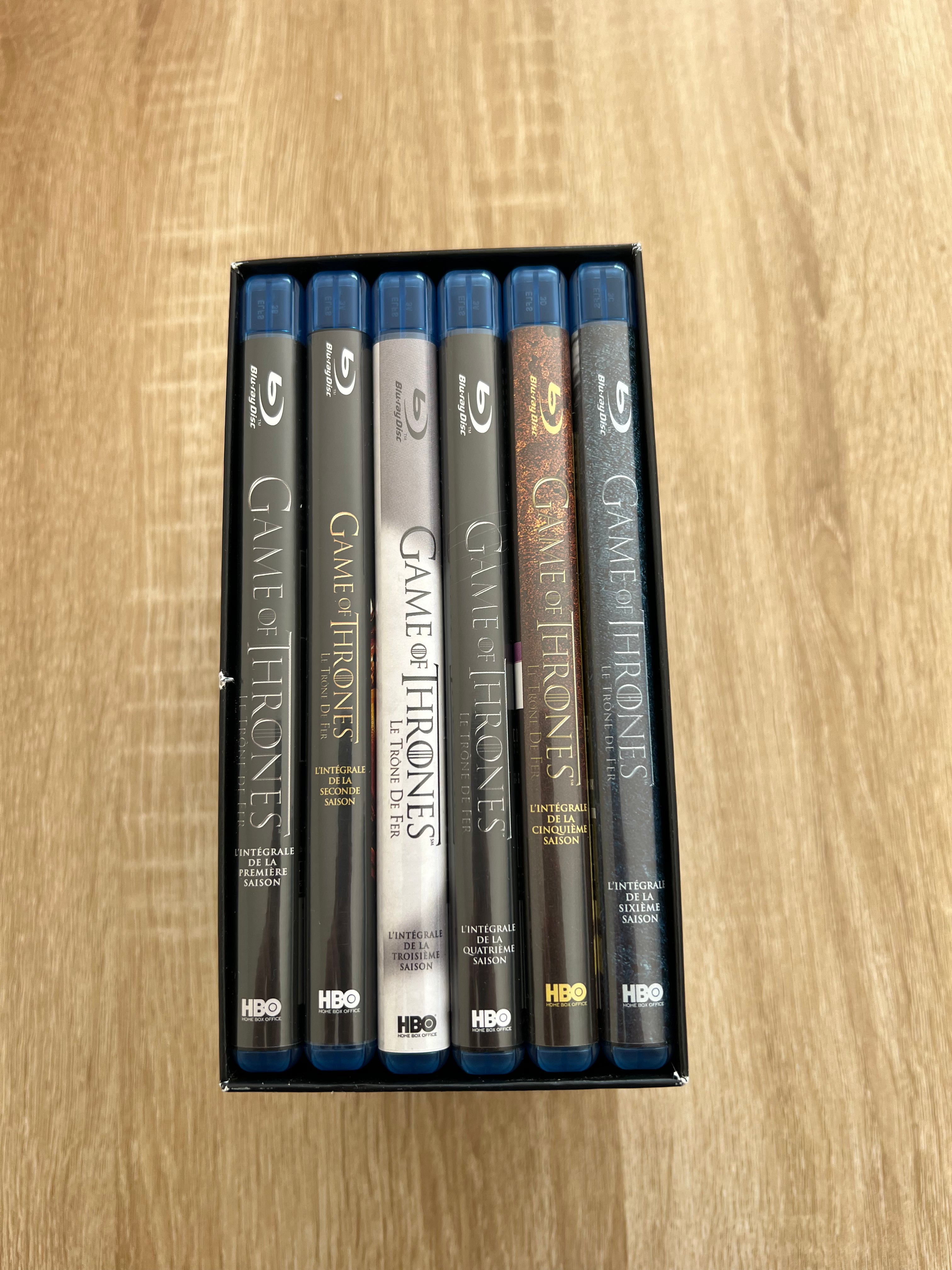 Game of throne saison 1 à 6 blu-ray
